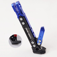 Béquille Universelle de Moto Support Latéral Support de Pied de Pied Réglable Trépied Latéral CNC Alliage Moto Béquille de Stationnement