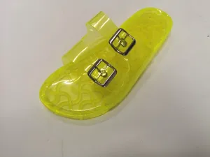 USA STOCK USD50 10PRS Fabrik neuesten Damen Sommer flache Plateaus chuhe Mädchen PVC Frauen Dame Gelee Rutsche Slides Sandalen für Frauen