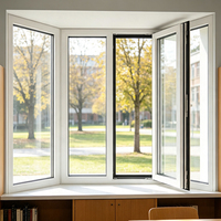 HUACAI Sturmsicheres Schiebefenster mit Aufprallgeprüftem Glas für Regionen mit hoher Hurrikan-Exposition