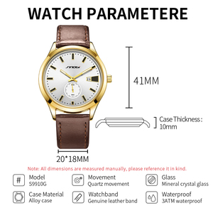 Nouveautés Montres-bracelets pour hommes élégantes en alliage et cuir <span class=keywords><strong>avec</strong></span> cadran à aiguilles, chronographe, multifonction, <span class=keywords><strong>calendrier</strong></span> - Product Image 5