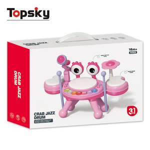 Phim Hoạt Hình Trẻ Em Giáo Dục Đàn Piano Bàn Phím Microphone Đồ Chơi Điện Tử Jazz Trống Đồ Chơi Với Ánh Sáng Nhạc Cụ Thiết Lập Cho Trẻ Mới Biết Đi - Product Image 6