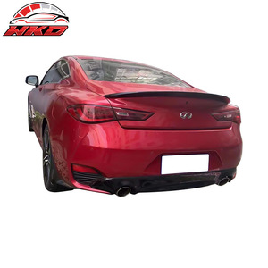 Convient pour Infiniti Q60 2017-2022, aileron de coffre style X, noir brillant - Product Image 2