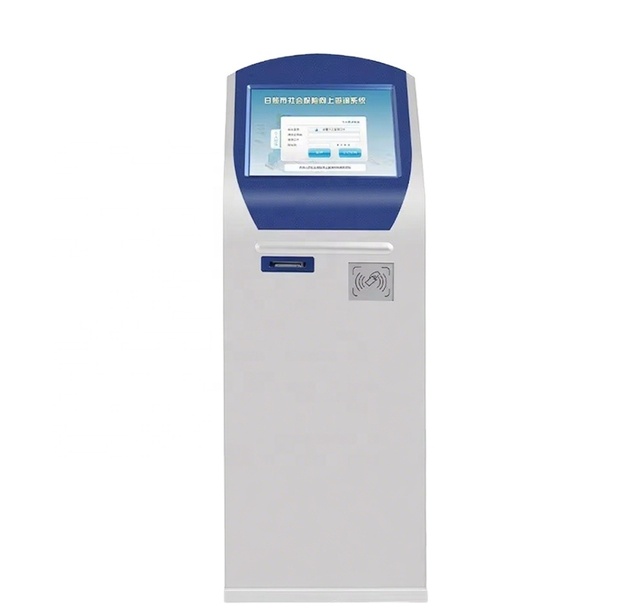 Self-service Kiosk Self Check in Hotel Hospital Win10 Self Service Queue Ticketing Touch Screen Kiosk with Printer