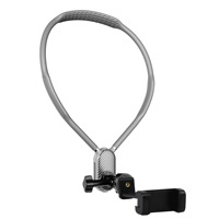 Support magnétique 2-en-1 pour téléphone portable avec pince et collier de fixation, étanche et durable en ABS+PC pour utilisation en extérieur