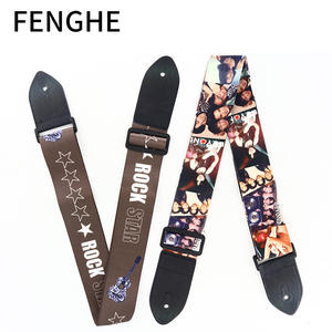 2003 stile Vintage ricamato chitarra <span class=keywords><strong>tracolla</strong></span> regolabile cotone universale <span class=keywords><strong>basso</strong></span> elettrico cinturino - Product Image 5