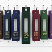 Boîte d'emballage en carton ondulé souple avec fenêtre en PVC pour cartouches de 1 ml, personnalisable avec logo, biodégradable, à l'épreuve des enfants