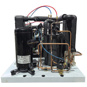 60 + 60kW כפולה קירור עיגולים הקבל מביא נמוך עלויות & קטן הירידה בלחץ יחיד בורג מדחס חום משאבת מחממי - Product Image 5