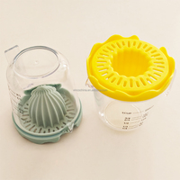 Alésoirs manuels détachables en plastique pour presse-agrumes, citron vert et citron avec tasse à mesurer
