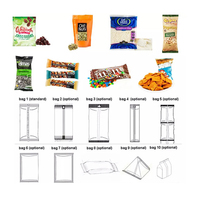 Machine à emballer automatique à fermeture arrière pop corn sel biscuits noix chips alimentaire machine à emballer