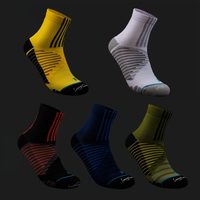 Chaussettes de sport professionnelles pour hommes, entraînement en salle de sport, avec soutien de la voûte plantaire et coussin respirant pour la musculation et le CrossFit