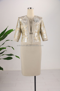 ชุดเดรสผ้าไหมลายสวยสำหรับผู้หญิง  ชุดสูทไซส์ใหญ่สำหรับใส่ไปโบสถ์ - Product Image 4