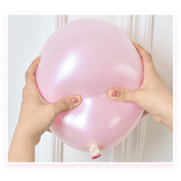Vente flash Ballons en latex rose perlé de 10 pouces 2,2 g Double couche Ballons en latex chromé pour la décoration de fête d'anniversaire de mariage