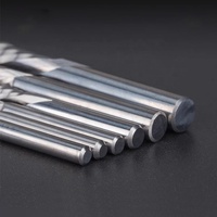 Fraise à queue CNC en carbure monobloc à 2 dents avec angle hélicoïdal de 45° pour coupe ascendante/descendante dans le bois - ODM/OEM disponible