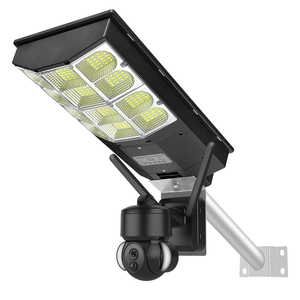 Lampadaire solaire LED avec caméra CCTV, batterie Lifepo4 IP66, corps en aluminium, matériau ABS, éclairage solaire LED extérieur - Product Image 1