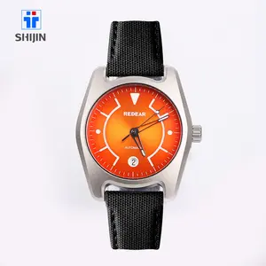 10ATM Water Resistant One Piece Mens Sports Automatic Clock Titanium Mechanical Watch
