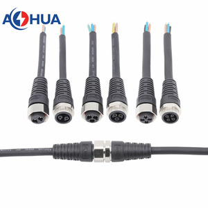 आओहुआ एम 19 2 3 4 पिन धातु नट आईपी 65 तरबूज तार के साथ तार - Product Image 5