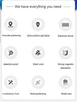 4G + 2G + NB Posicionador de vehículo GPS antipérdida remoto Dispositivo adhesivo magnético fuerte Aplicación IOS PC Tarjeta SD Almacenamiento DE DATOS Tecnología GSM