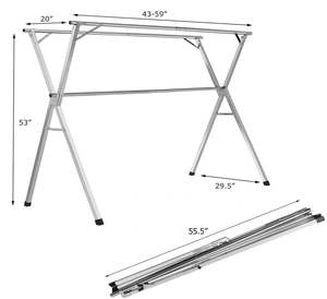 2022 support en acier inoxydable cintre support TK sèche-<span class=keywords><strong>linge</strong></span> pliable pour un usage domestique pour salle de bain salon facile debout - Product Image 1