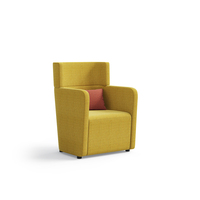 Canapé modulaire commercial public avec choix de dossier haut, moyen ou bas, en tissu PU pour bureau, hall d'entrée et projets d'aménagement