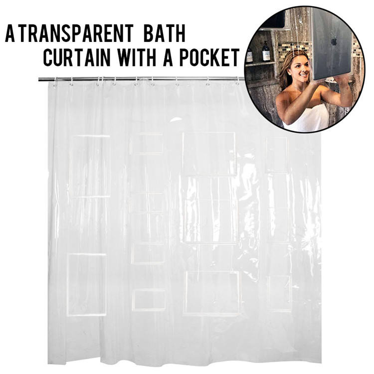 Transparent with pockets 78x78 inch