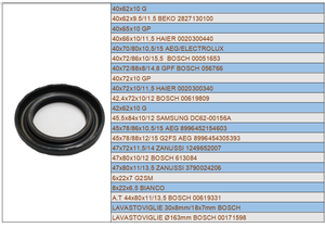 BOSCH - BALAY 613083 pièces de <span class=keywords><strong>rechange</strong></span> pour <span class=keywords><strong>machine</strong></span> à <span class=keywords><strong>laver</strong></span>, joint d'étanchéité d'huile NBR - Product Image 2