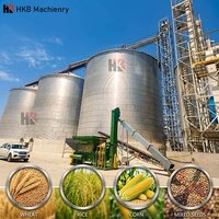 Système de stockage de céréales pour maïs, riz, blé, soja - Silo de stockage à fond plat pour céréales - Fabricant de silos