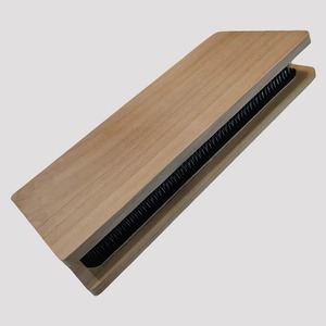 JW Alfombrilla de Dibujo de Madera con Agujas Metálicas Curvas 28*12cm, Soporte para Separación de Cabello, Herramienta de Extensión y Fijación, Uso Profesional en Salón - Product Image 4