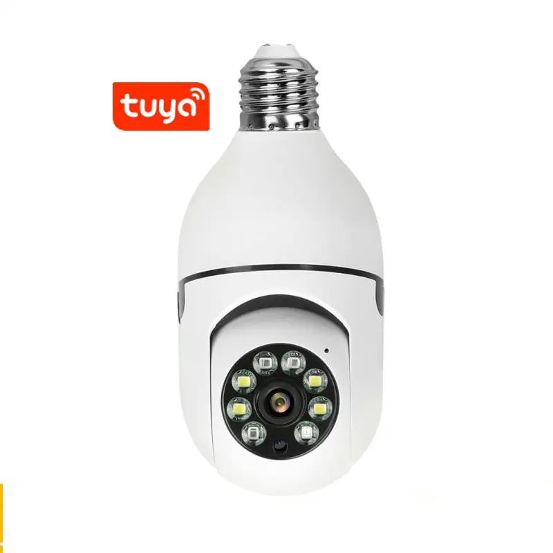 Kamera Cctv Nirkabel, Kamera Keamanan Ip Hd 3mp, Wifi, Keamanan Ip Hd Digital Video Tuya E27 Bohlam