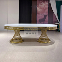 Tables et chaises modernes en acier inoxydable pour mariages, hôtels, restaurants et événements en plein air