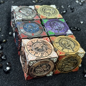 Dados DND Spinner 7 en 1, Juego de Dados Metálicos Únicos con Relieve 3D para Calabozos y Dragones, Regalo, Dados Poliédricos Geniales para Juegos de Rol - Product Image 1