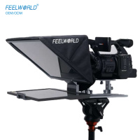 FEELWORLD TP16 vidrio teleprompter plegable para tableta Smartphone hasta 16 ", logotipo personalizado y caja de embalaje, venta al por mayor a granel