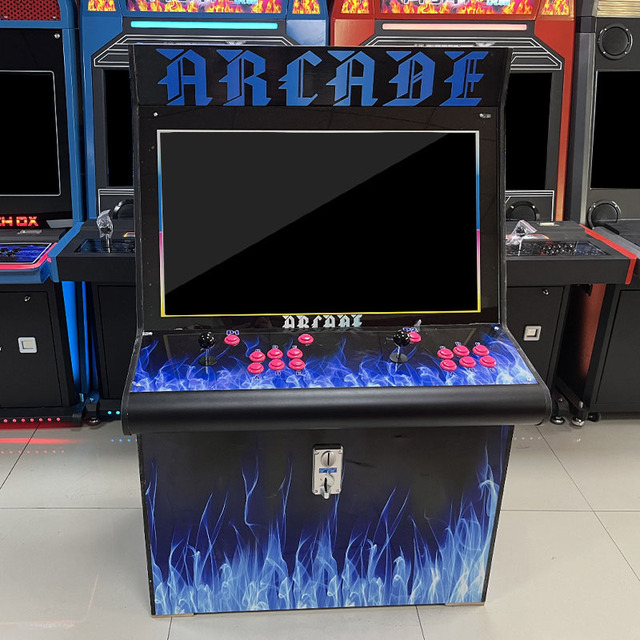 Large Retro Arcade Fighting Game Machine Coin Operated for Amusement Centers-Multilingual (English Spanish Japanese)