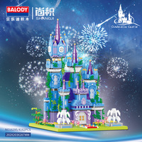 Château de princesse de conte de fées, micro-blocs de construction, mini modèle d'architecture à assembler soi-même, puzzle 3D, jouet éducatif, décoration de la maison, cadeau