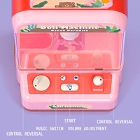 Machine à griffes pour enfants, jouet pour fille, mini machine à dessin de poupées en peluche Hapon de 29 cm, grue à animaux, jeu de fête foraine pour enfants, cadeau