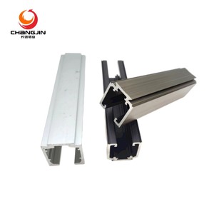 โปรไฟล์อลูมิเนียมอะโนไดซ์สีดำประตูบานเลื่อนแบน<span class=keywords><strong>ราง</strong></span><span class=keywords><strong>ราง</strong></span><span class=keywords><strong>โค้ง</strong></span><span class=keywords><strong>ประตู</strong></span>กระจกบาน<span class=keywords><strong>เลื่อน</strong></span> - Product Image 2