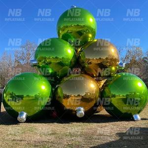 Iridescent Event Decoration PVC Floating Sphere Mirror <b>Balloon</b> Shinny Inflatable Ball Shiny Balls Inflatables <b>Customized</b> Mirror - Product Image 2