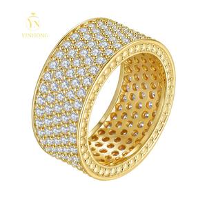 Fabrieksdirecte Hiphop 925 Sterling Zilveren Eeuwigheid Vvs Moissanite Ring Ervoor Kan De Diamanttest Doorstaan - Product Image 2