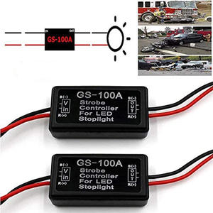 Contrôleur de flash LED GS-100A Module de <span class=keywords><strong>clignotant</strong></span> de voiture pour feu de freinage et feu arrière - Product Image 6