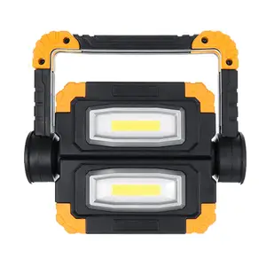 Hot Sale 360 Rotation 2 COB LED Folding LED Work Light With 3 Modes Light and Hook For Fishing