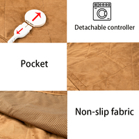 Penutup Sofa Berpemanas 10 Tingkat Suhu yang Dapat Disesuaikan, Terlaris, Pengontrol Dapat Dilepas, Tegangan Universal, Timer, Anti-Selip 100%
