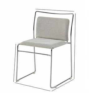 Silla de Comedor Minimalista Danesa de Diseño con un Toque de Alta Gama. Sillas Apilables para el Hogar y Sillas Lineales - Product Image 1