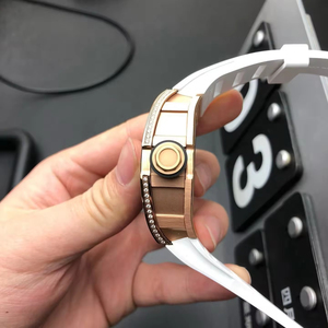 2026 New Luxury Diamond-Embedded 035 Rose Gold Men's Automatic Mechanical <b>Watch</b>, High-Quality Fashion Hollow Skeleton Dress - Product Image 2