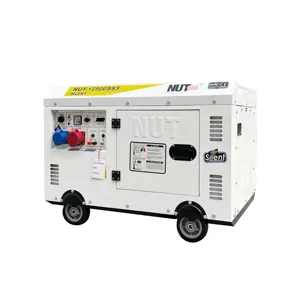 NUT 10kva 15kw 18.8kva 3 phase silent type diesel portable power generator set