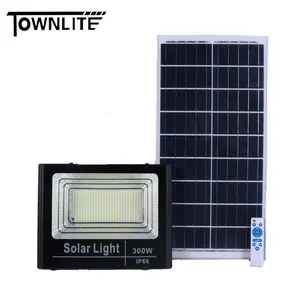 Lâmpada de parede com controle remoto IP65 de 300 watts, holofote LED movido a energia solar, 25w, 40w, 60w, 100w, 200w, luzes de segurança