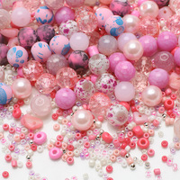 Vente en gros en vrac de 2-8mm de gravier mixte combinaison de cristaux breloque perles de riz en verre pour chapelet bracelet Kit de fabrication de bijoux à bricoler soi-même