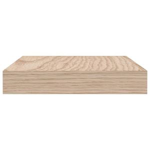 W2B VidaXL impiallacciatura di rovere da parete e espositore Design galleggiante con finitura naturale in legno ingegnerizzato - Product Image 3