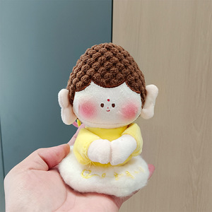 Nuevo colgante de llavero de felpa con imán de Buda de Alegoría de China-Chic, muñecos pequeños, juguetes de peluche alrededor del templo del mito antiguo - Product Image 5