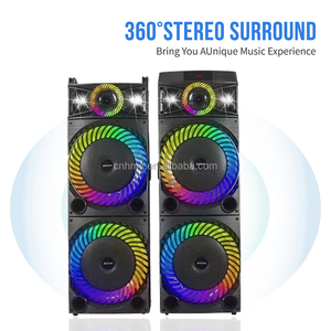 UF-A1203K kép 12 inch 200W sừng hoạt động DJ tháp Loa tủ lớn TWS gỗ cặp loa Bluetooth - Product Image 2