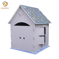 Mini maison en feutre créative à faire soi-même, modèle d'ornement de bureau, décoration insonorisante pour chambre d'enfant, décoration de la maison, cadeau