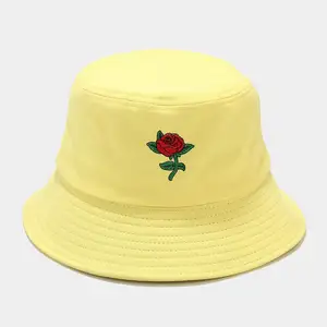Topi Bucket Warna-warni Wanita Grosir Perempuan Buatan Polos Lembut Desain Baru Mode Kustom Promosi